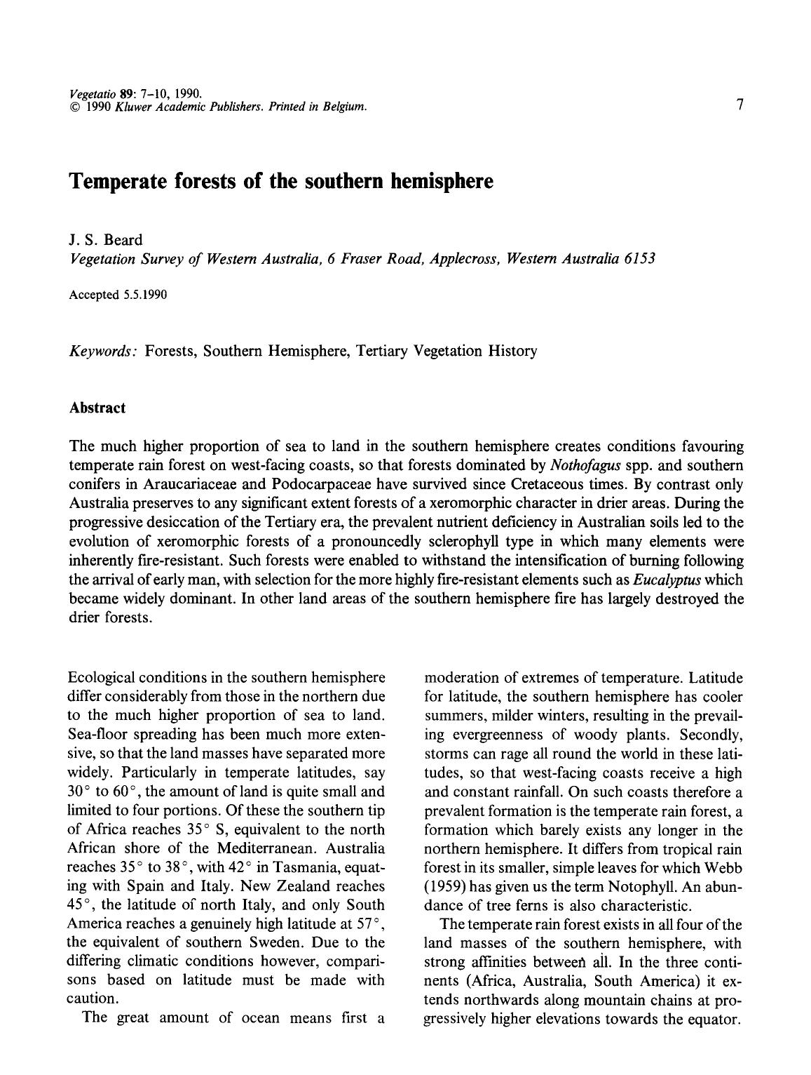 Temperate forests of the southern hemisphere by Unknown