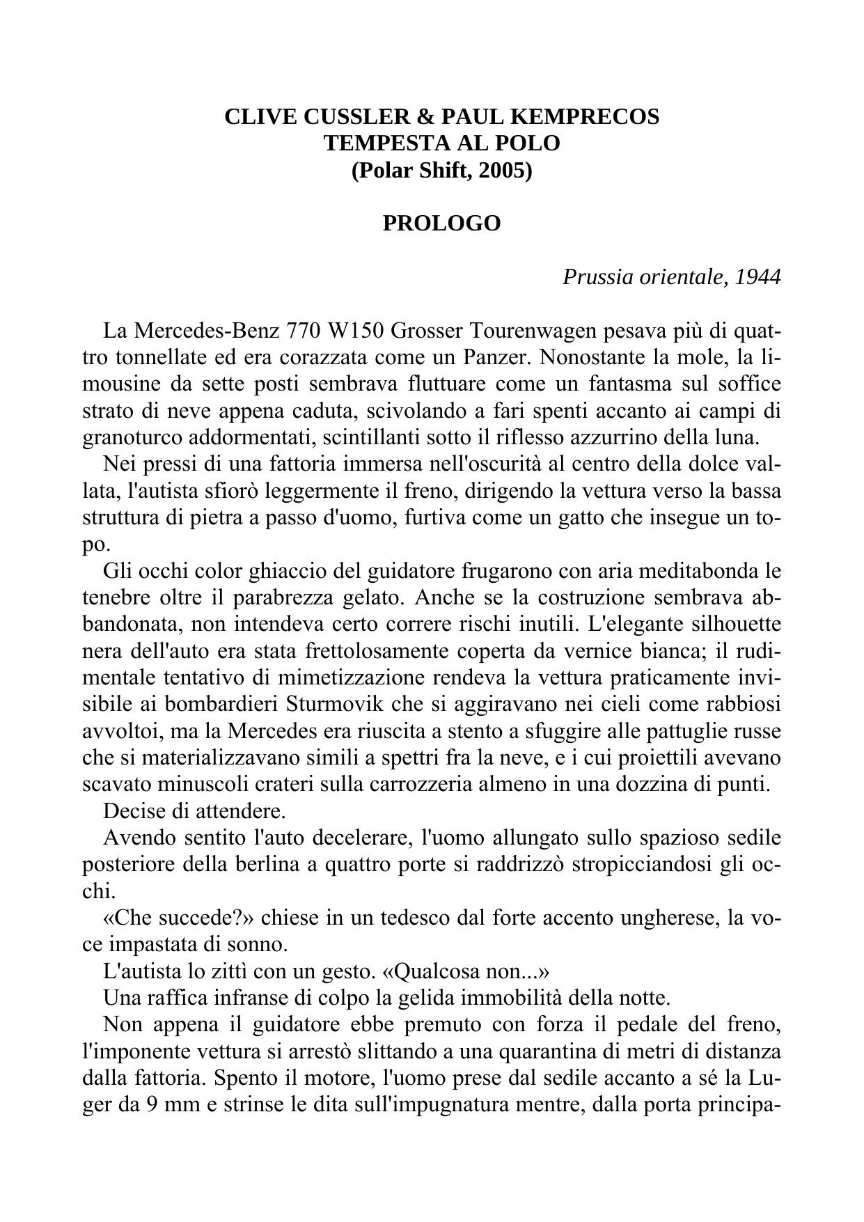 Tempesta Al Polo by Clive Cussler && Paul Kemprecos