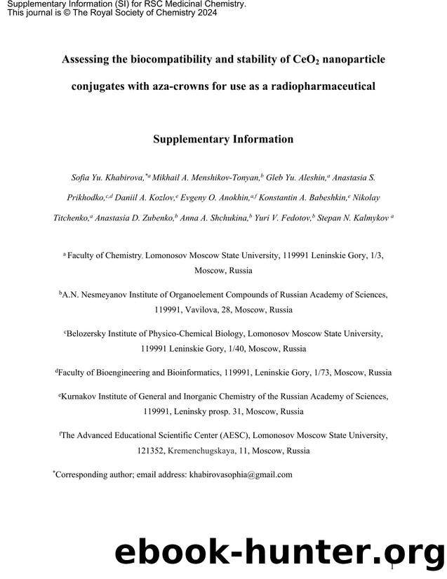 Template for Electronic Submission to ACS Journals by Gleb