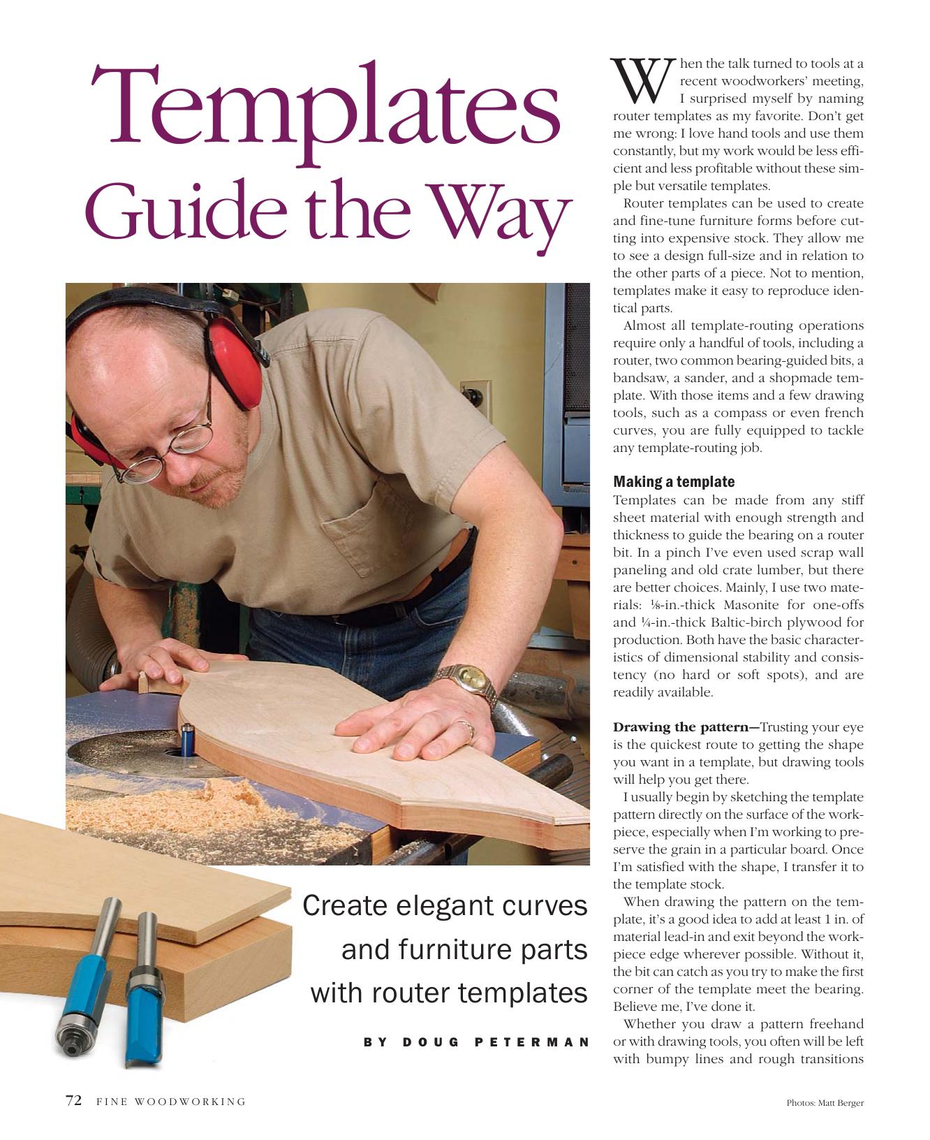 Templates Guide the Way by Doug Peterman