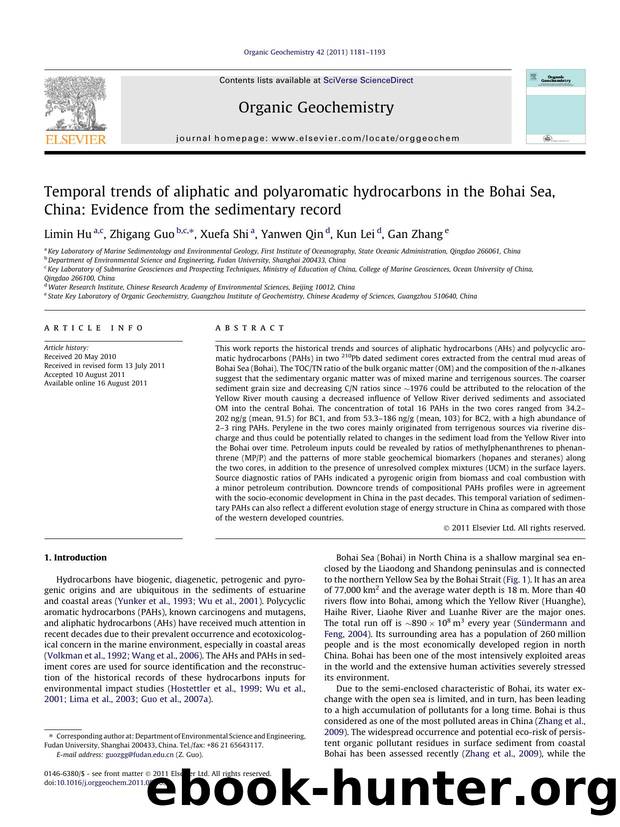 Temporal trends of aliphatic and polyaromatic hydrocarbons in the Bohai Sea, China: Evidence from the sedimentary record by Limin Hu & Zhigang Guo & Xuefa Shi & Yanwen Qin & Kun Lei & Gan Zhang