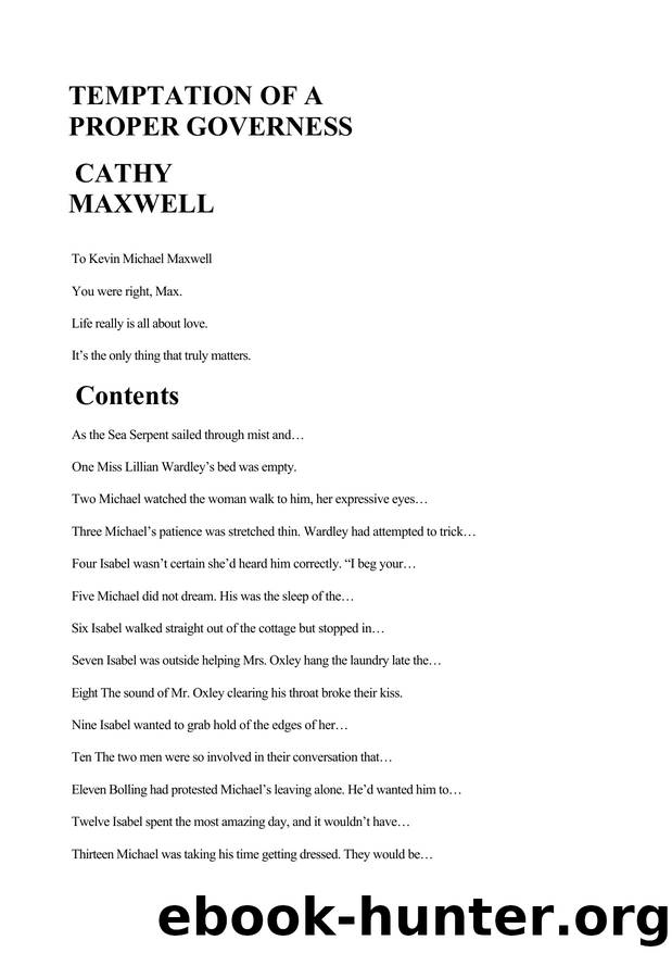 Temptation Of A Proper Governess by Cathy Maxwell - 14