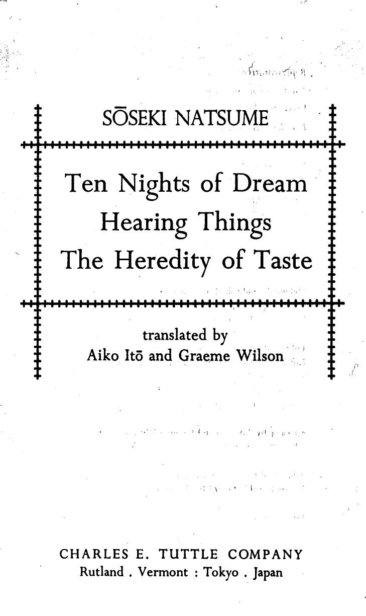 Ten Nights' Dreams by Natsume Soseki