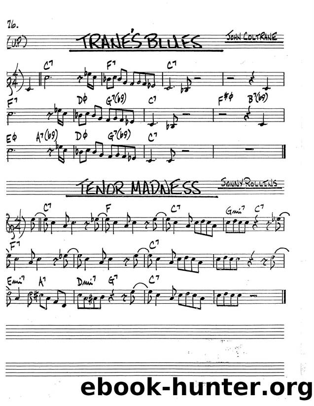 Tenor Madness (Bb) by Unknown