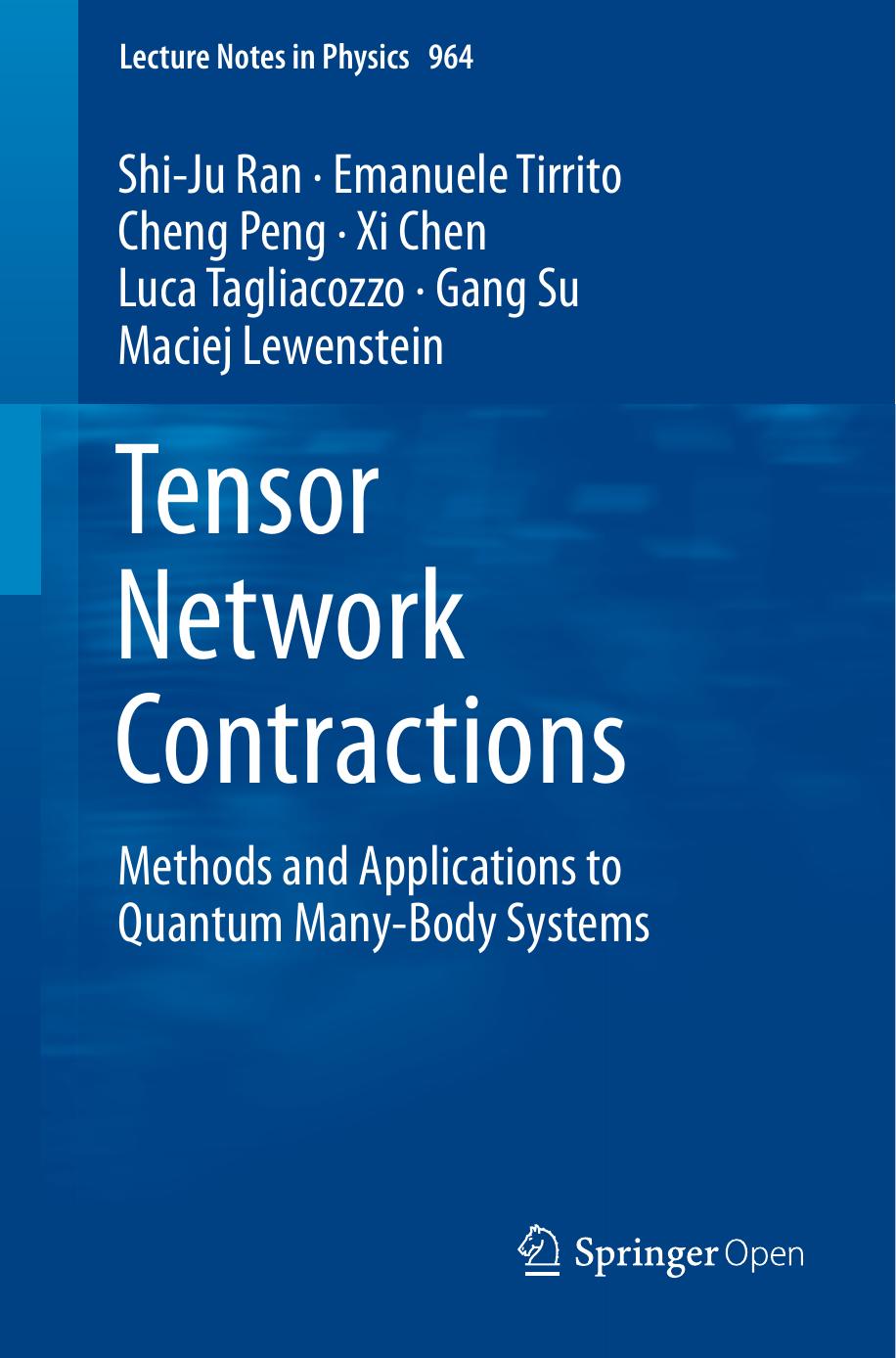 Tensor Network Contractions: Methods and Applications to Quantum Many-Body Systems (Lecture Notes in Physics (964), Band 964) by Shi-Ju Ran Emanuele Tirrito Cheng Peng Xi Chen Luca Tagliacozzo Gang Su Maciej Lewenstein