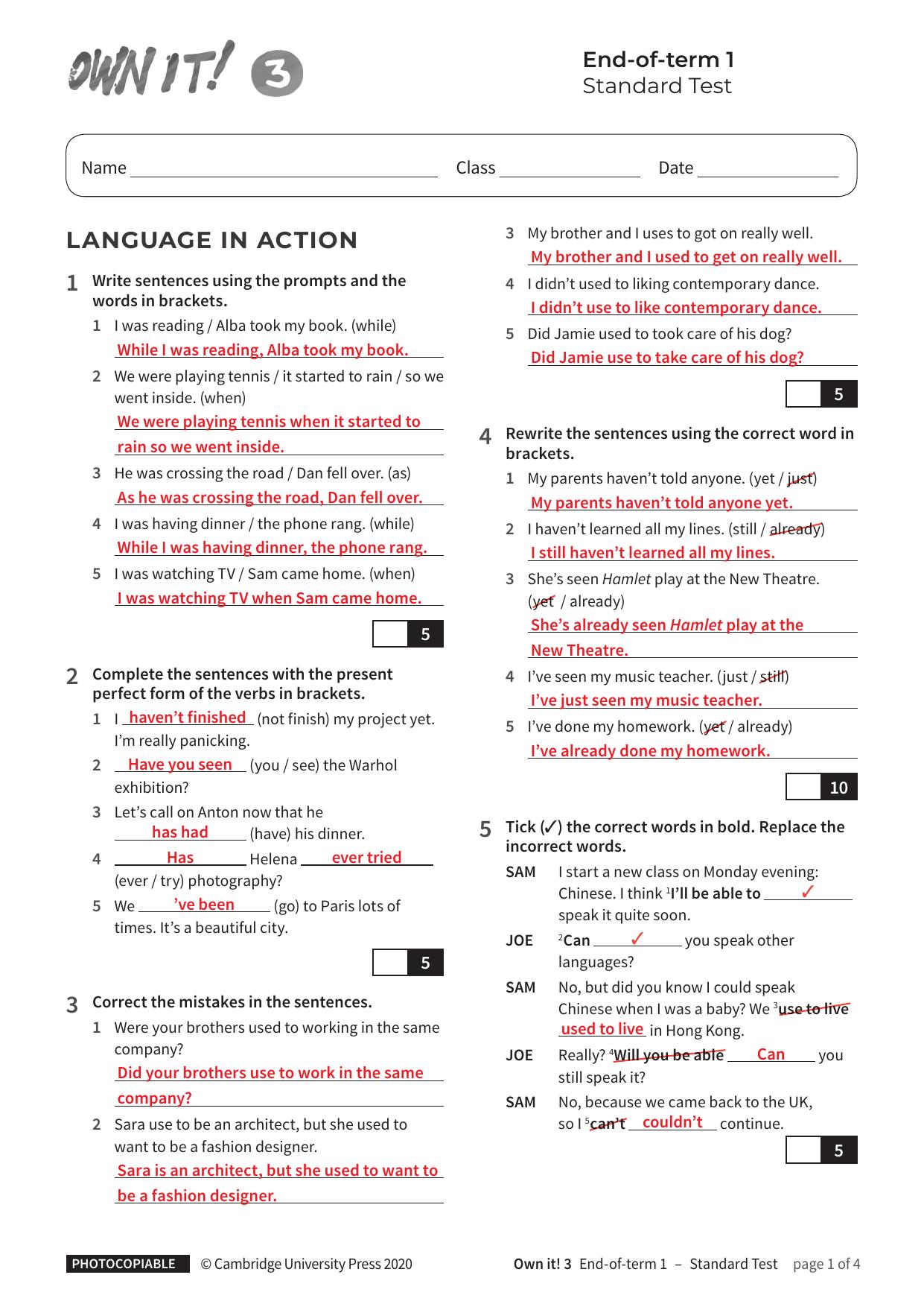 Term1 Standard with answers by Unknown