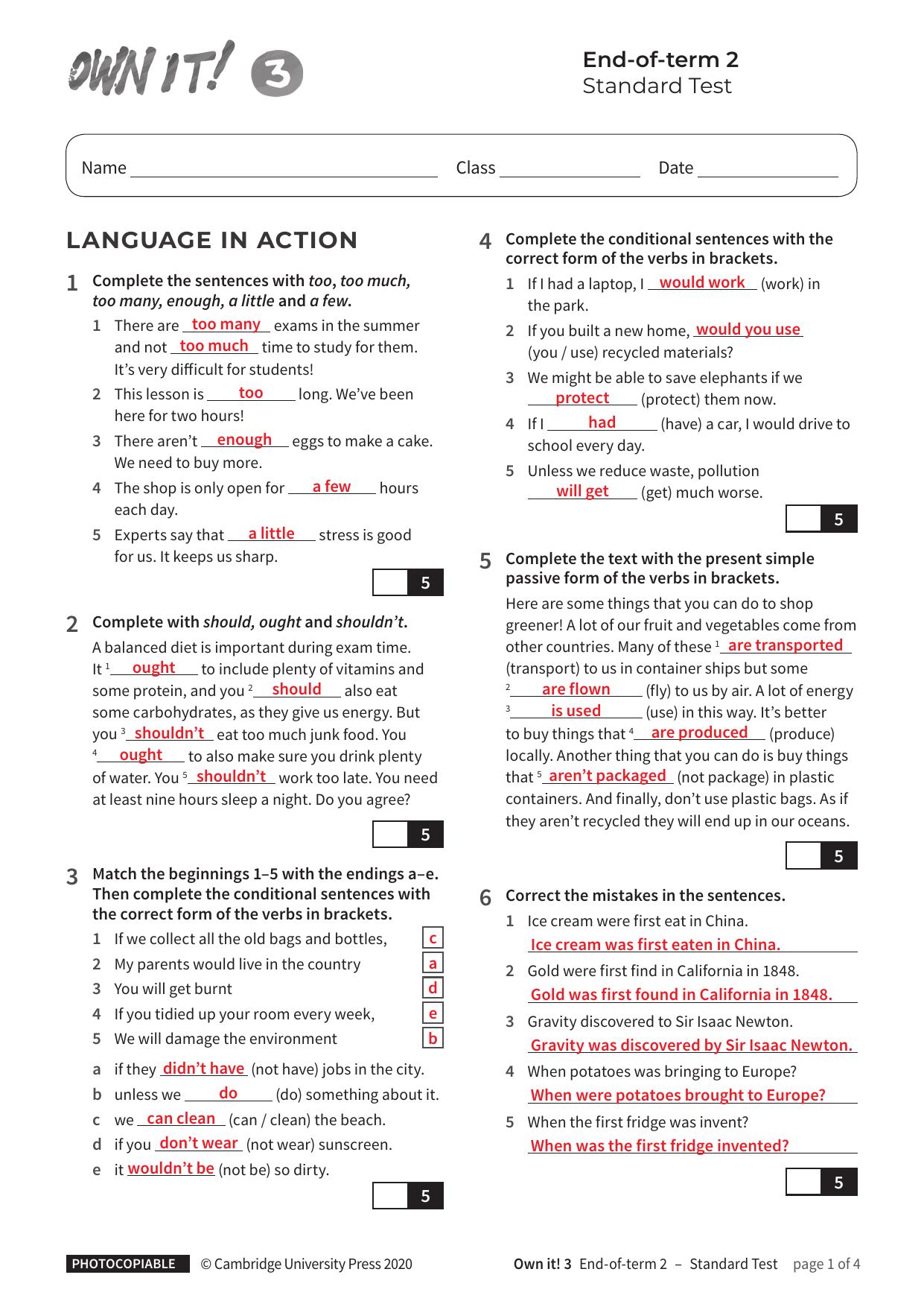 Term2 Standard with answers by Unknown