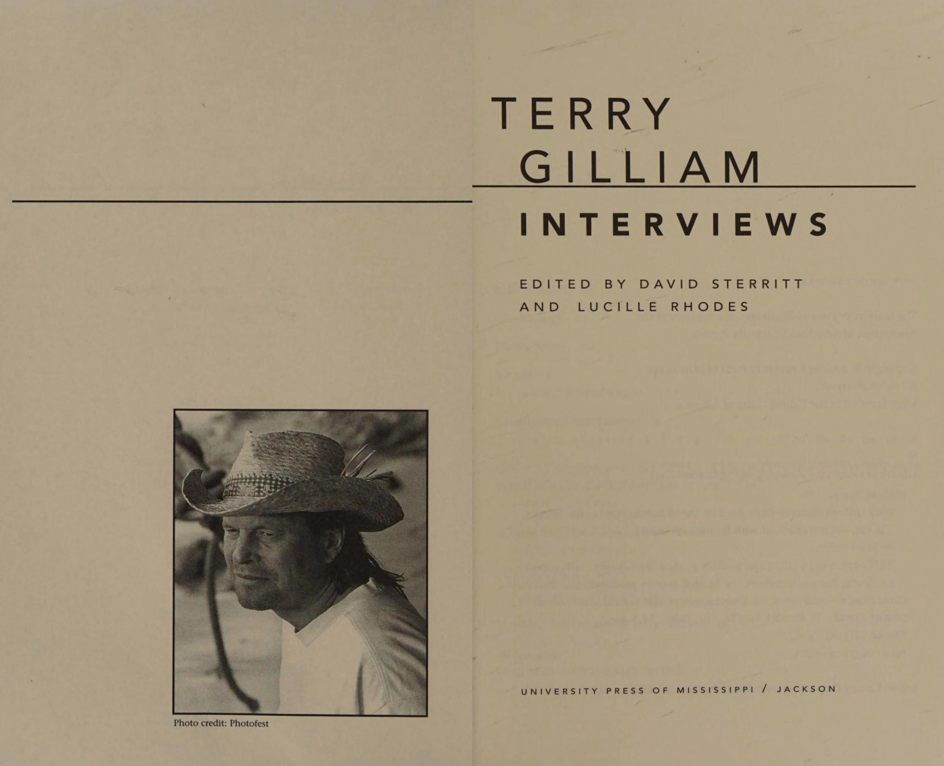 Terry Gilliam interviews by Gilliam Terry