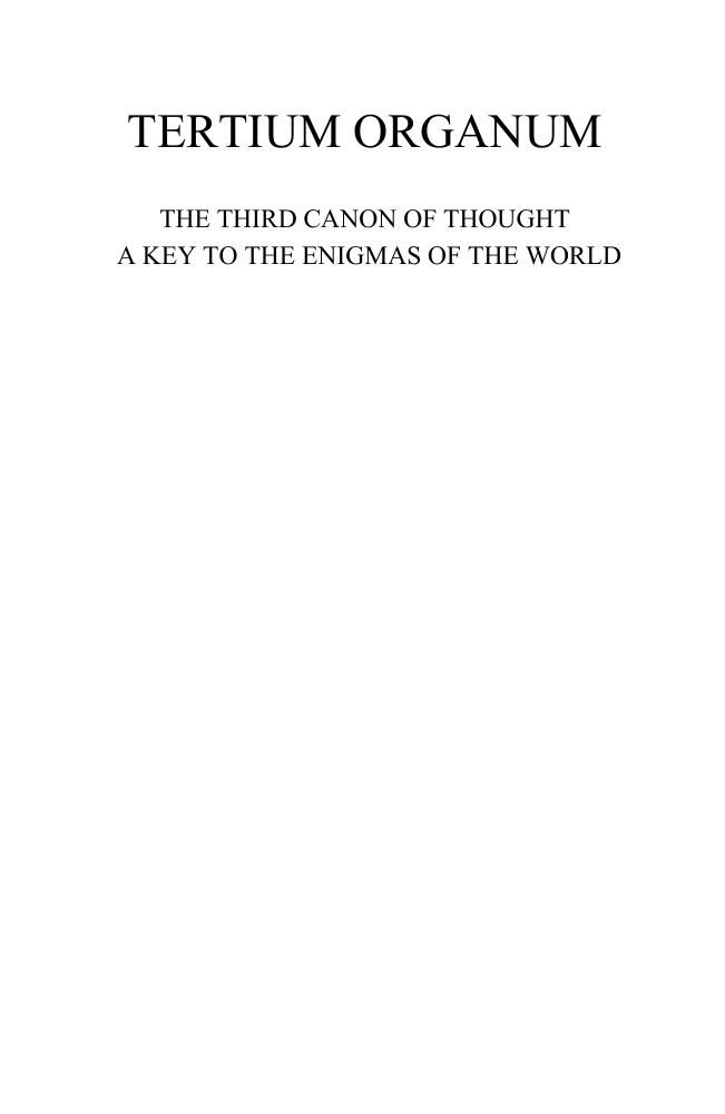 Tertium Organum by P. D. Ouspensky