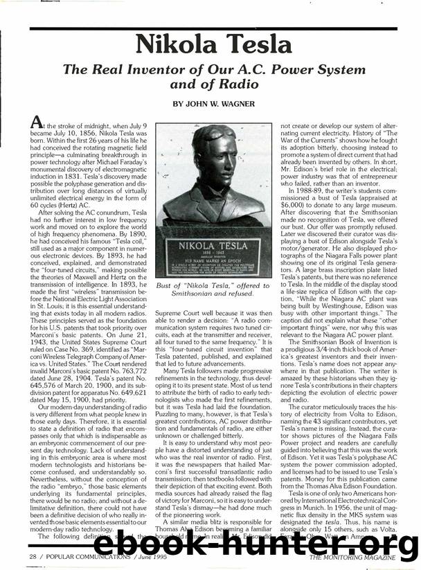 Tesla The Real Inventor of Our AC Power System And Radio by Unknown