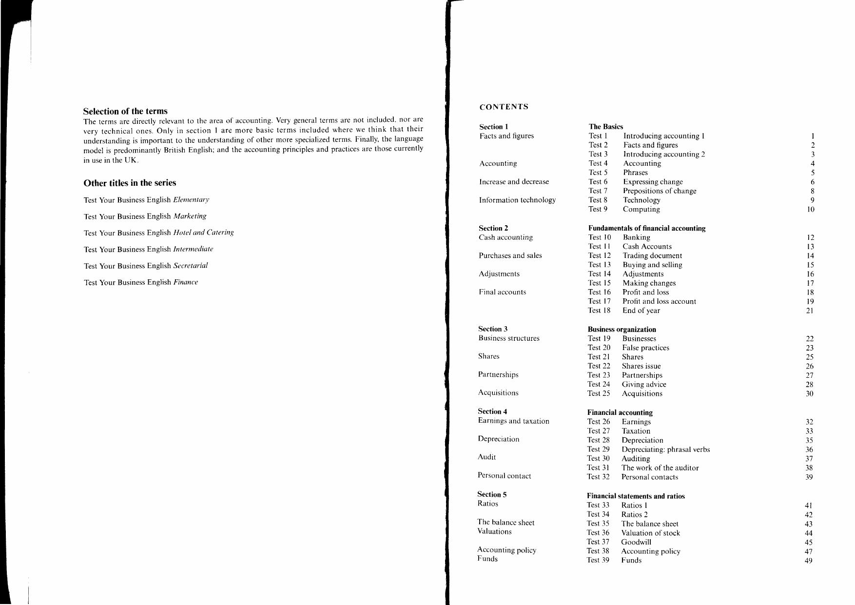 Test Your Business English. Accounting by Pohl Alison