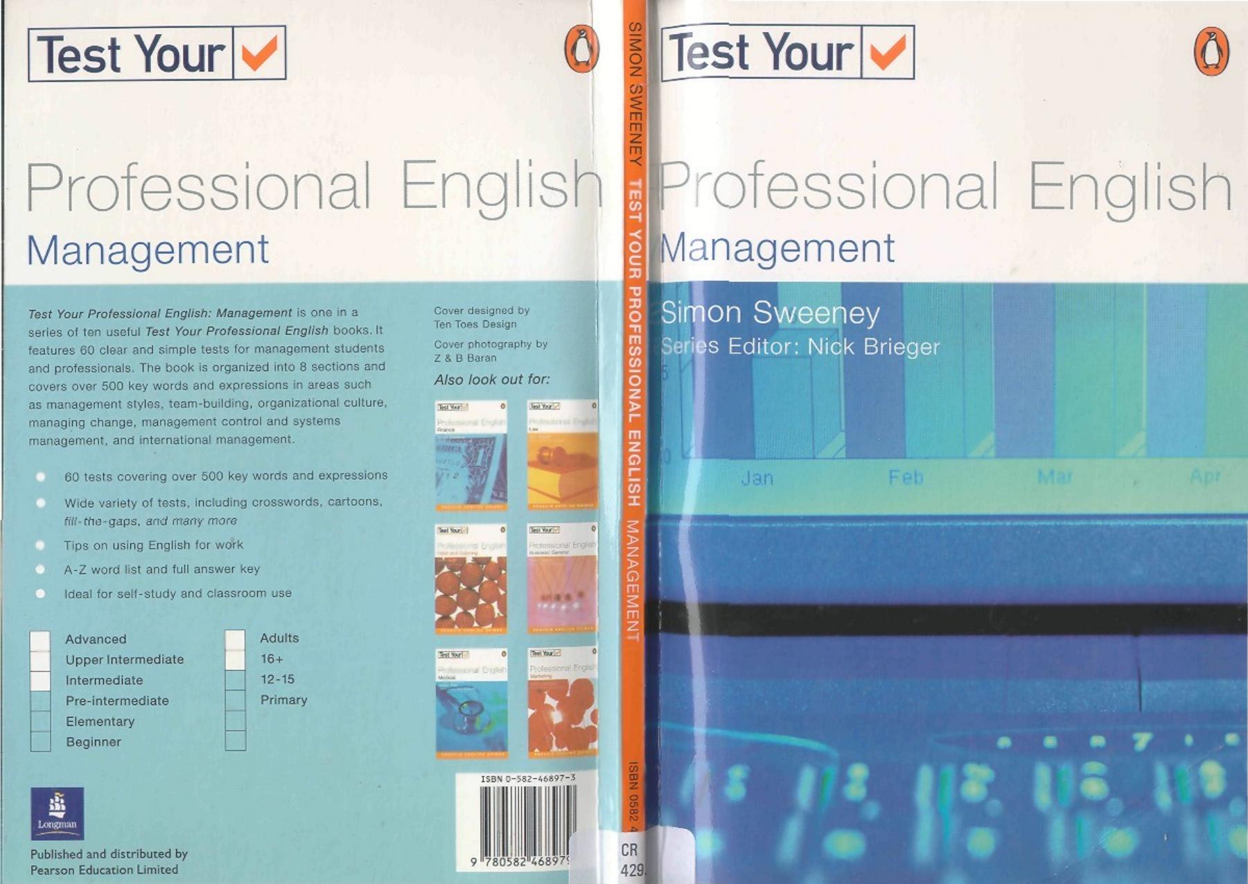 Test Your Professional English: Management by Simon Sweeney