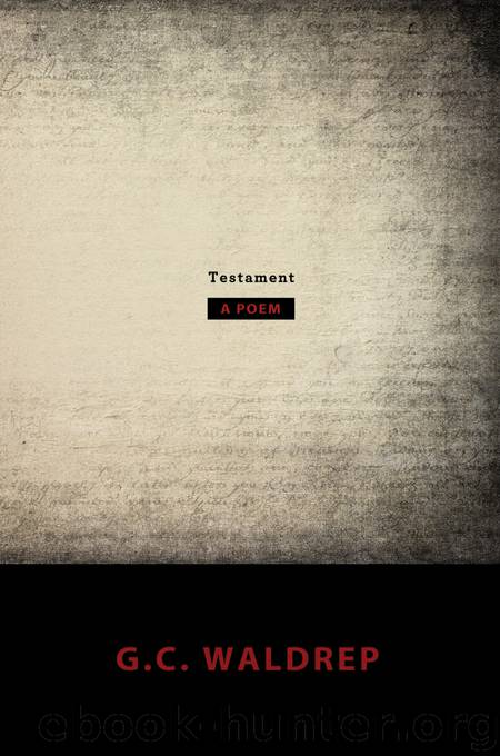 Testament by G.C. Waldrep