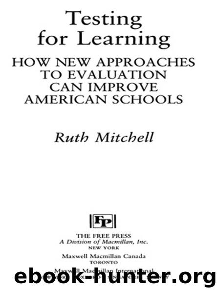 Testing for Learning by Ruth Mitchell