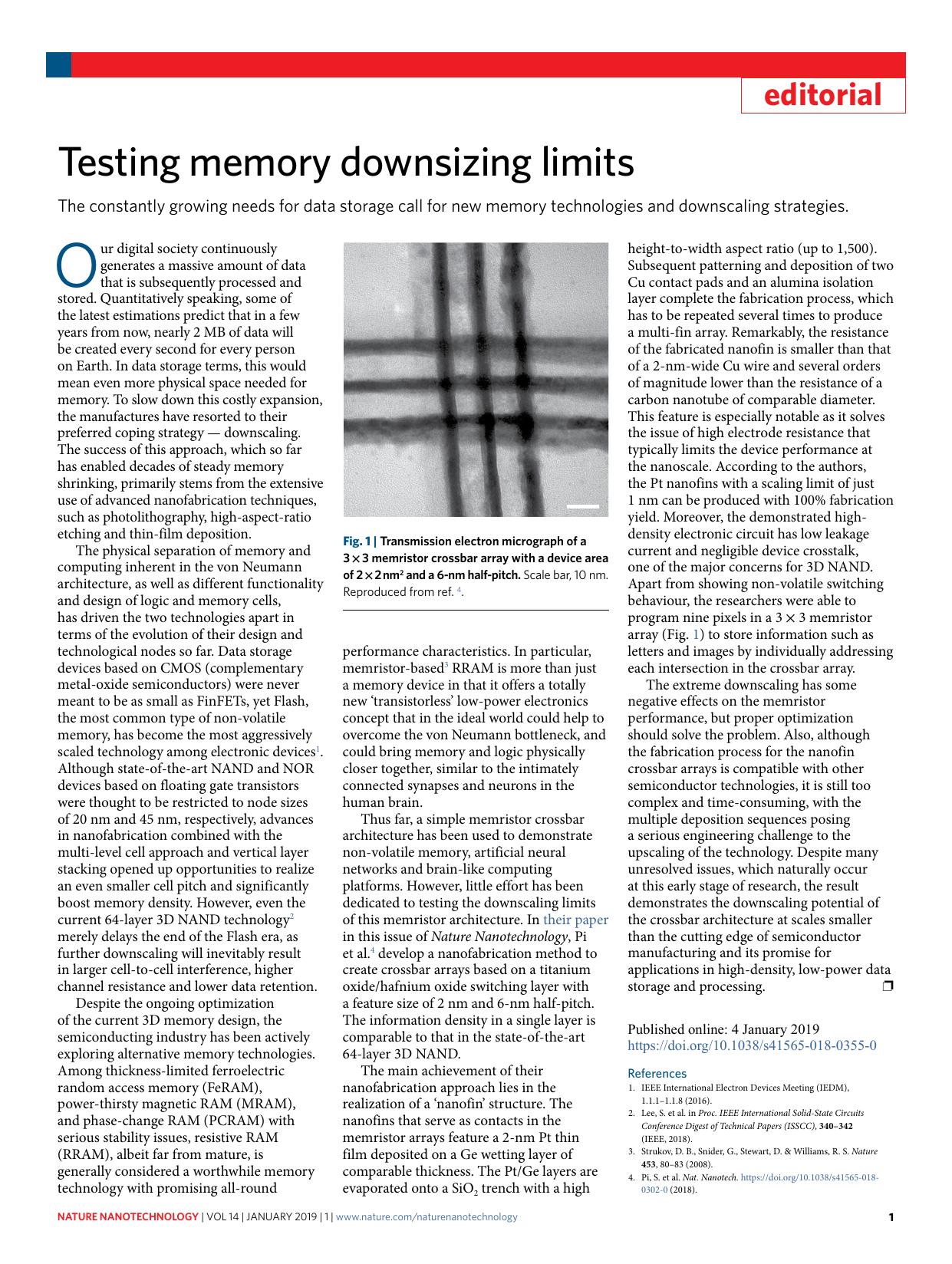 Testing memory downsizing limits by Unknown