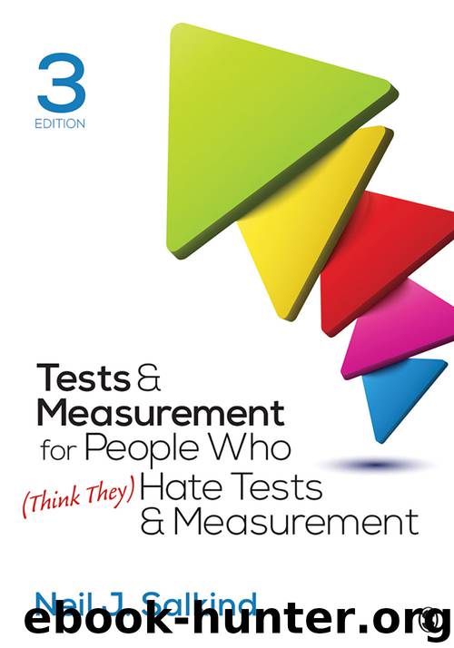 Tests & Measurement for People Who (Think They) Hate Tests & Measurement by Neil J. Salkind
