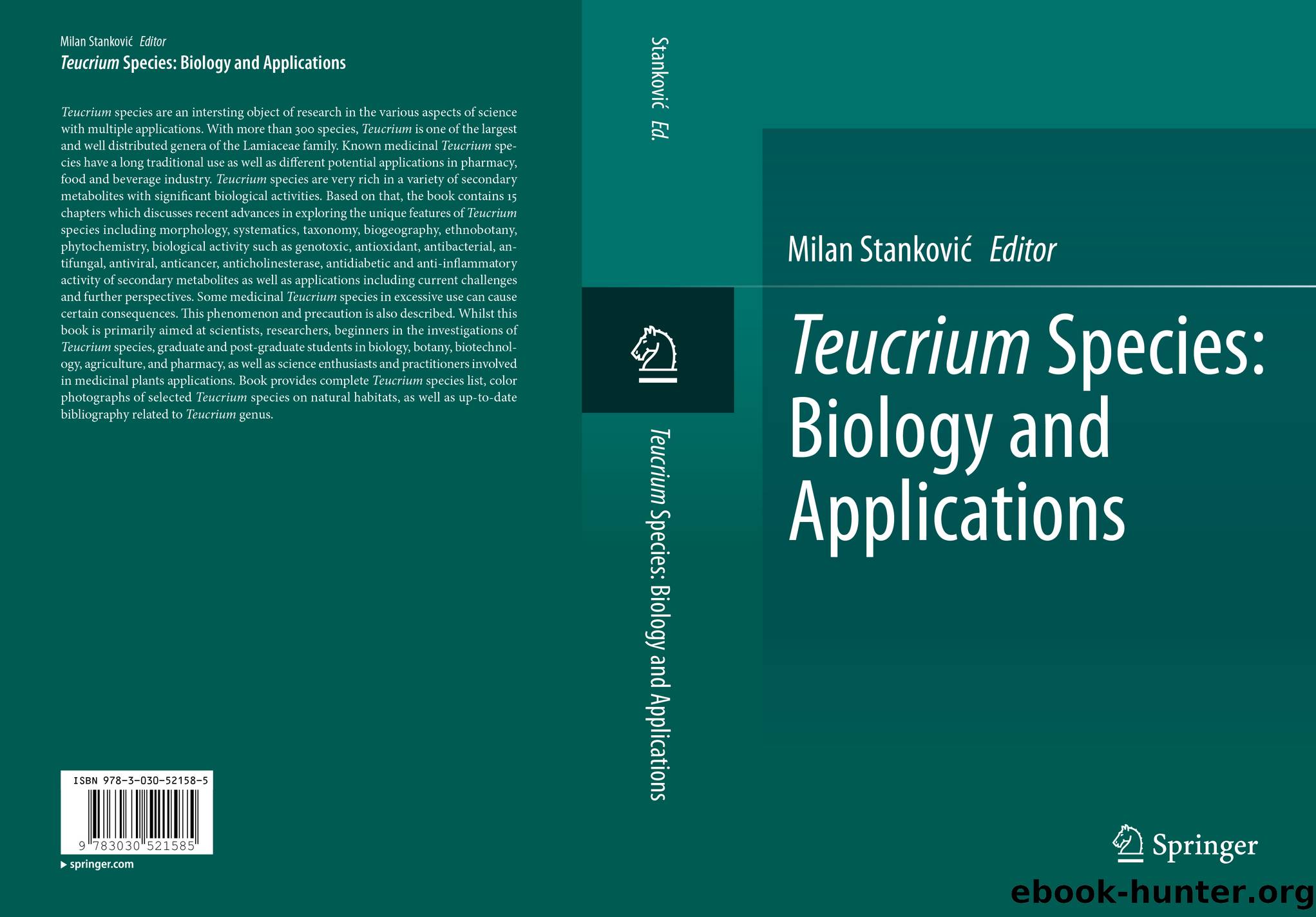 Teucrium Species: Biology and Applications by Unknown