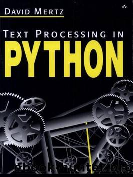 Text Processing in Python by David Mertz