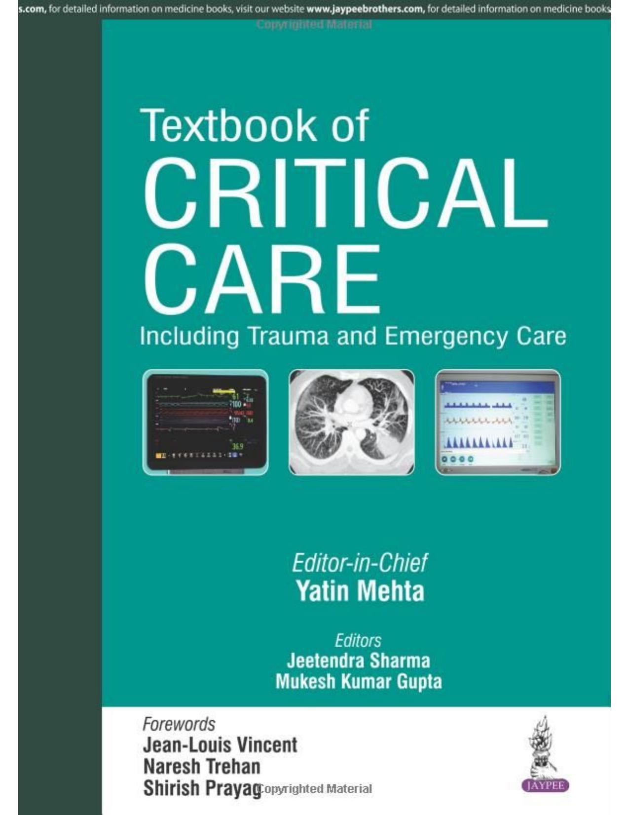 Textbook of Critical Care by Yatin Mehta