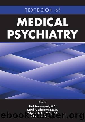 Textbook of Medical Psychiatry by Unknown