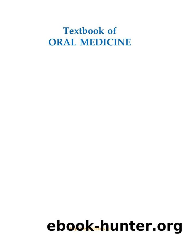 Textbook of Oral Medicine by Unknown