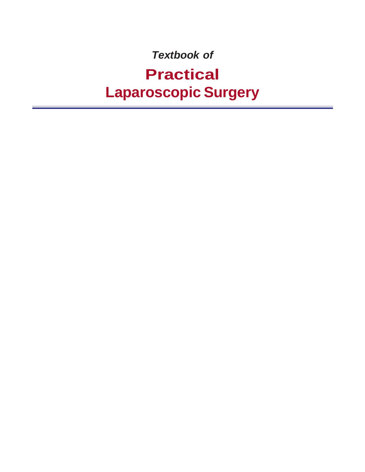 Textbook of Practical Laparoscopic Surgery 2E (2009) [UnitedVRG] by Unknown