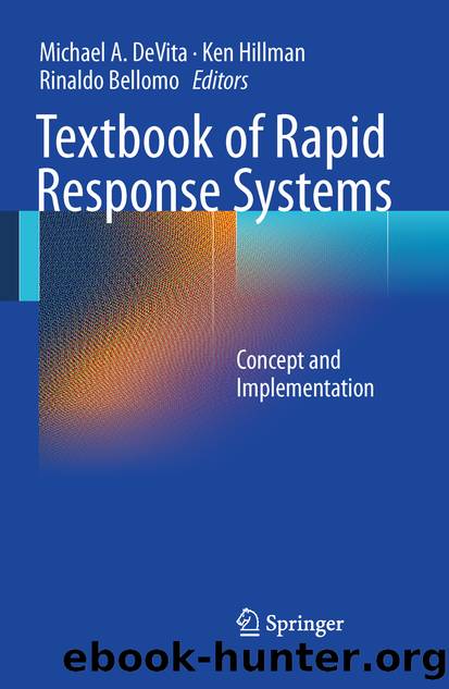 Textbook of Rapid Response Systems by Michael A. DeVita Ken Hillman & Rinaldo Bellomo