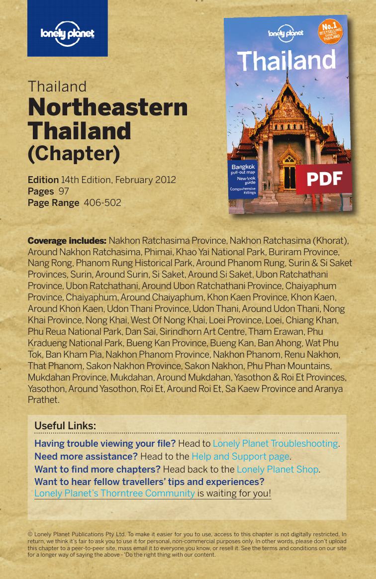 Thailand - Northeastern Thailand (Chapter) by Lonely Planet