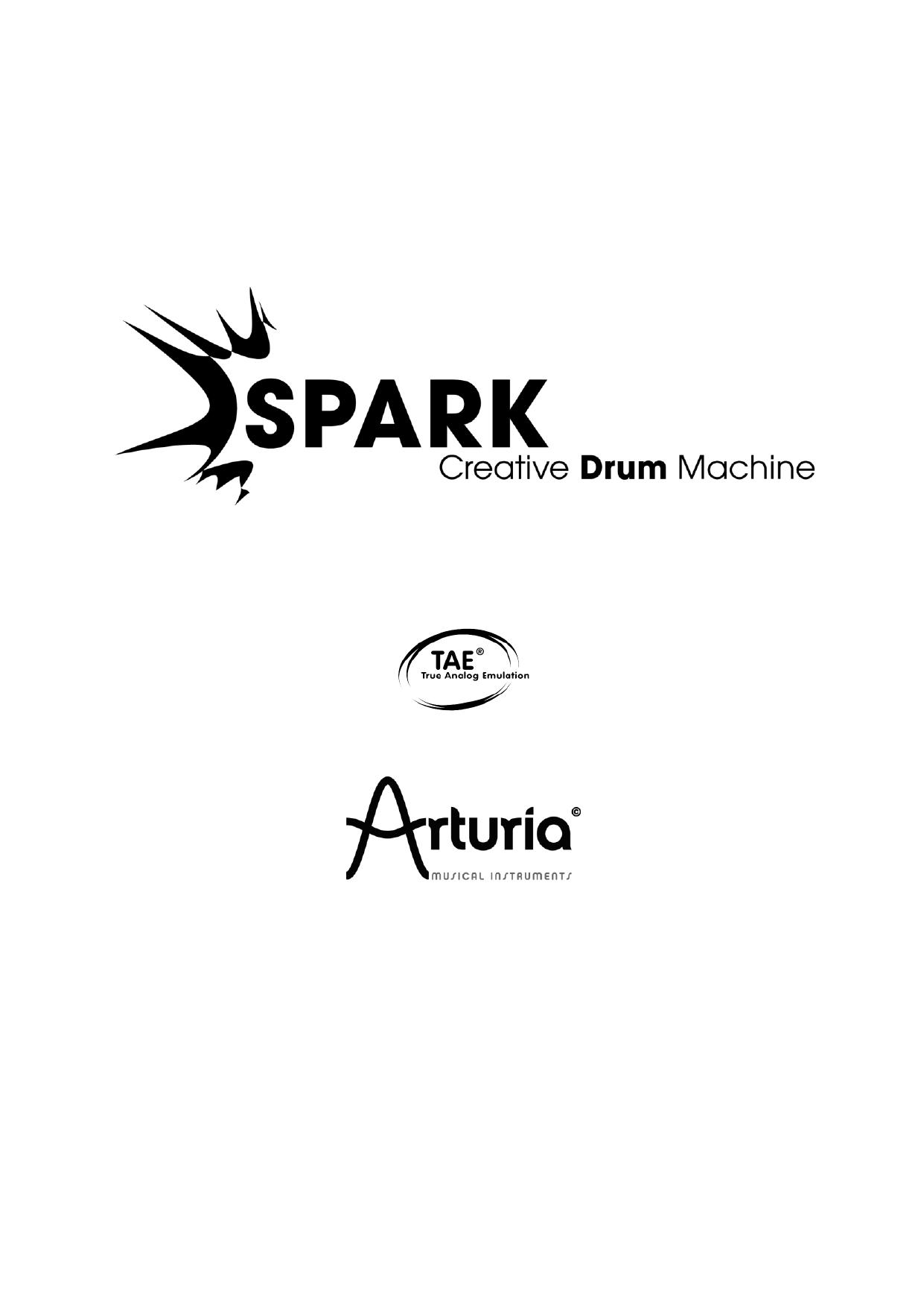 Thank you for purchasing Spark Creative Drum Machine by William Talgorn