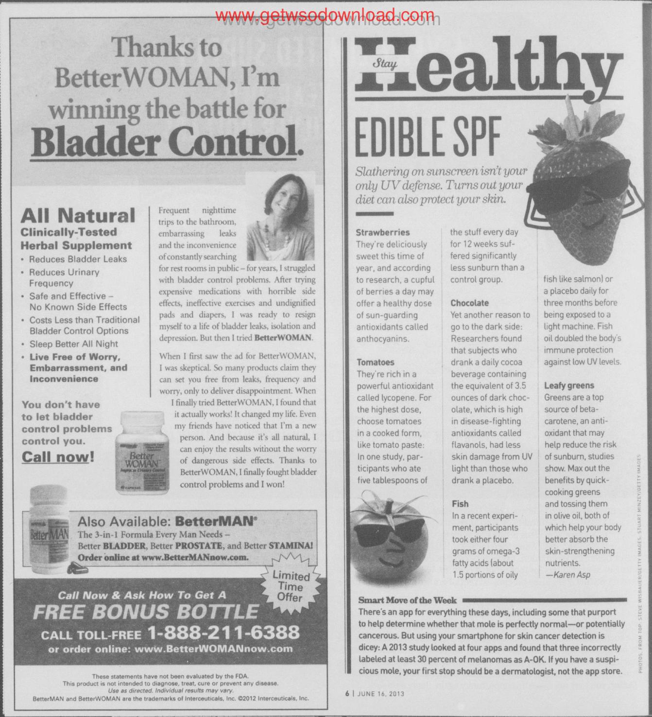 Thanks to BetterWOMAN Im winning the battle for Bladder Control by Unknown