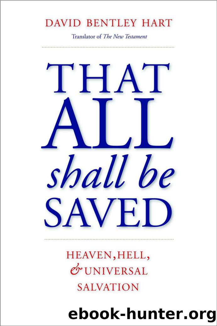 That All Shall Be Saved by David Bentley Hart