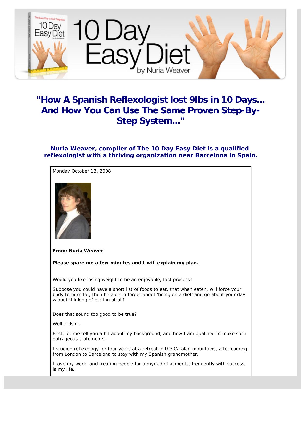 The 10 Day Easy Diet. by Best of Kuszter's Collection