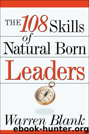 The 108 Skills of Natural Born Leaders by Blank Warren; Blank Warren ;