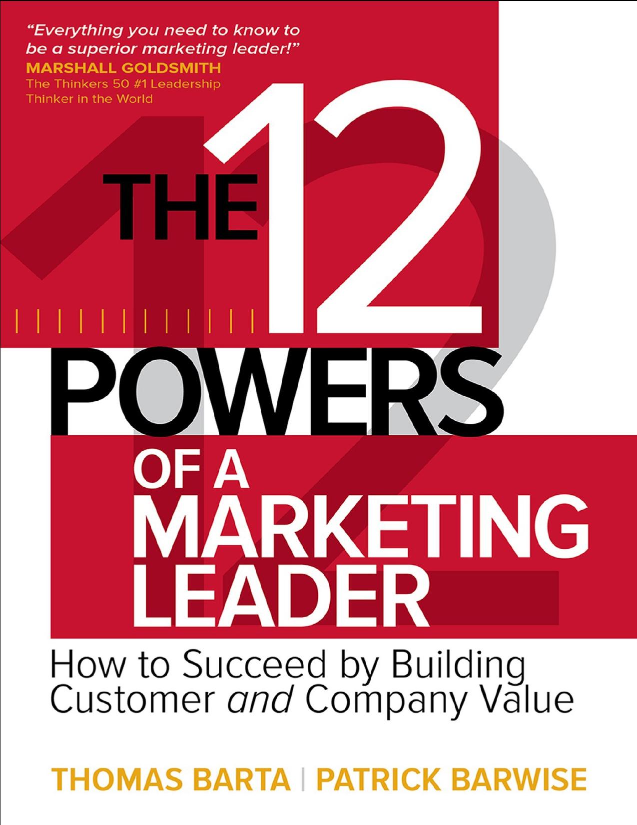The 12 Powers of a Marketing Leader by Thomas Barta