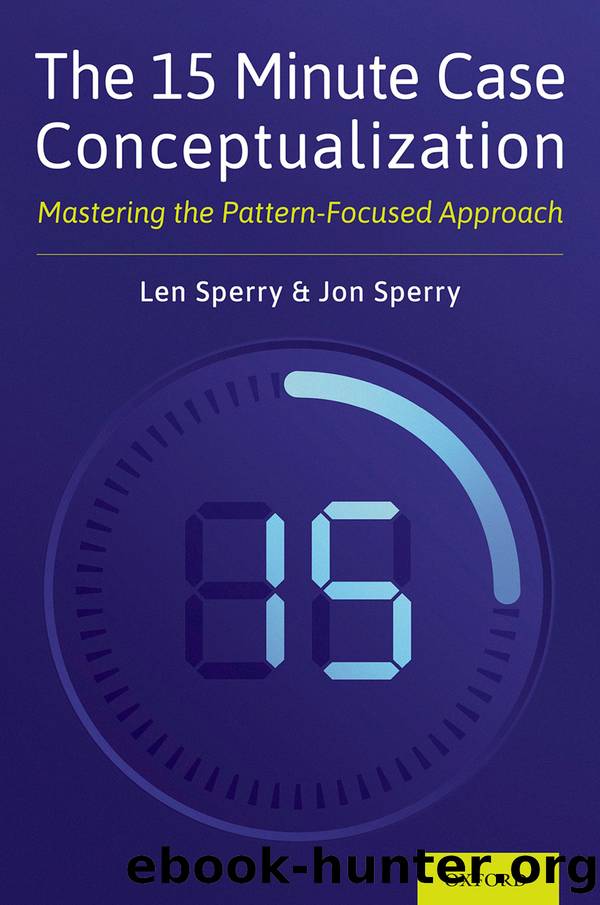 The 15 Minute Case Conceptualization by Sperry Len;Sperry Jonathan;