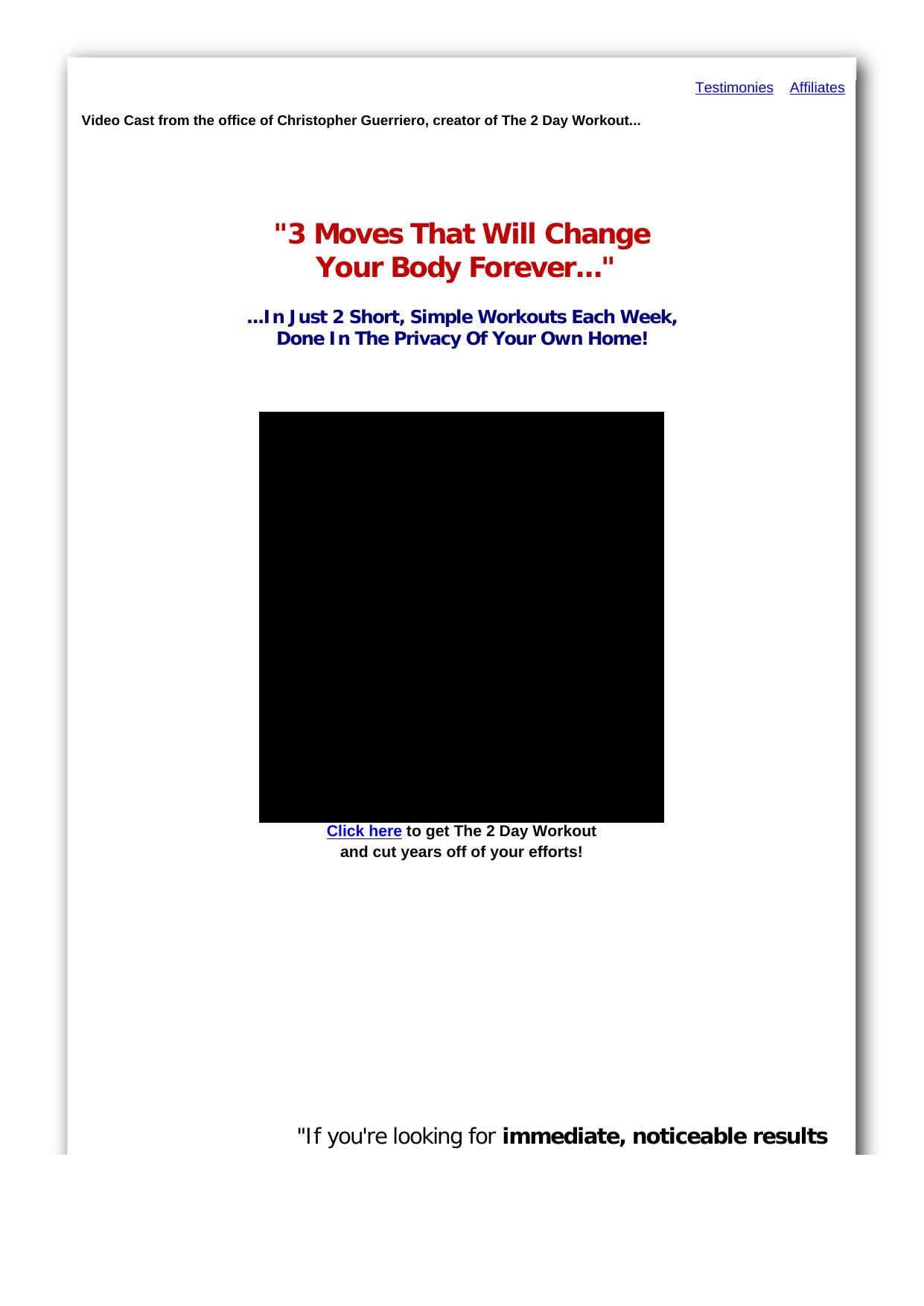 The 2 Day Workout. by Best of Kuszter's Collection