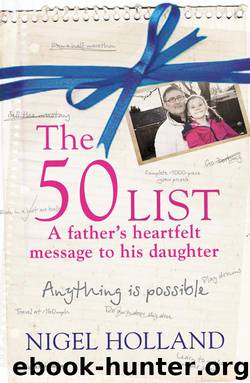 The 50 List – a Father's Heartfelt Message to his Daughter by Nigel Holland