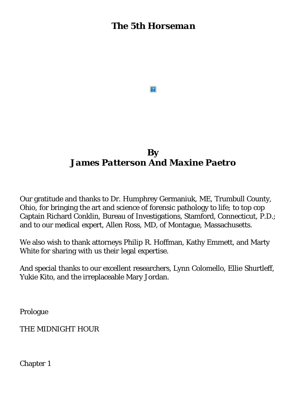 The 5th Horseman by James Patterson Maxine Paetro