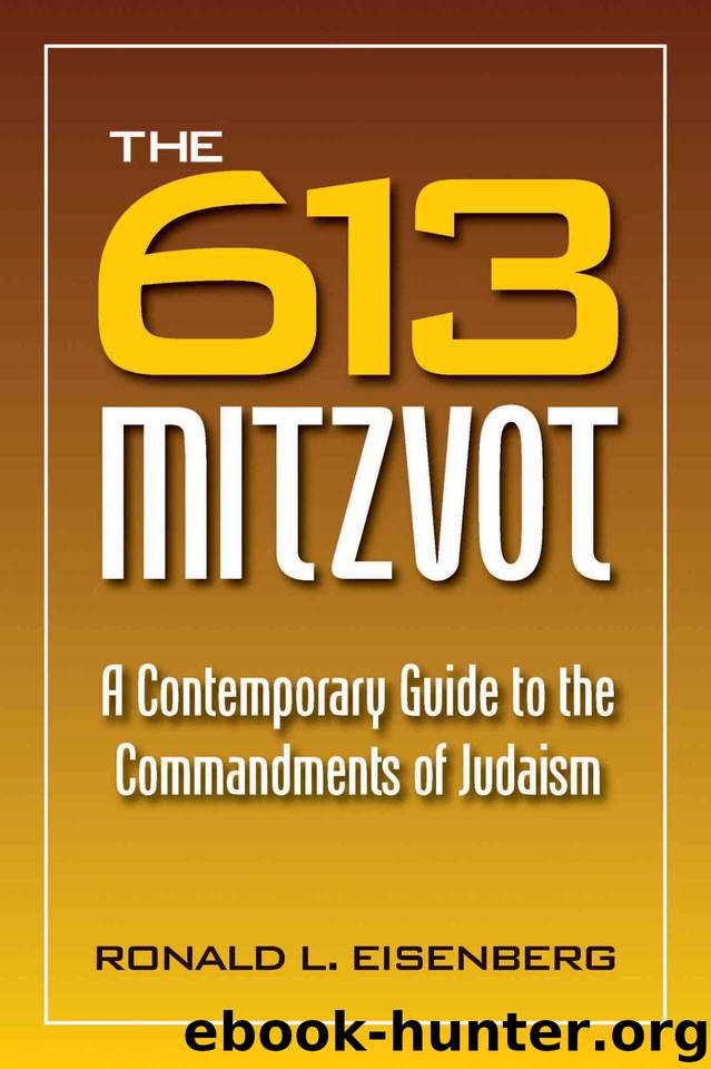 The 613 Mitzvot by Eisenberg Ronald L