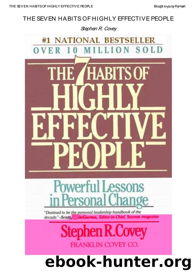 The 7 Habits Of Highly Effective People by [.]