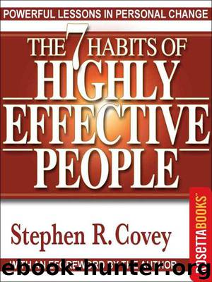 the 7 habits of highly effective people by stephen r. covey pdf