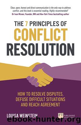 The 7 Principles of Conflict Resolution by Weinstein Louisa
