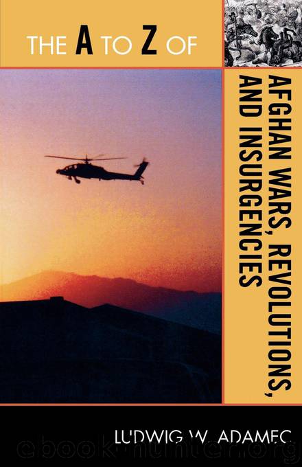 The A to Z of Afghan Wars, Revolutions and Insurgencies by Ludwig W. Adamec