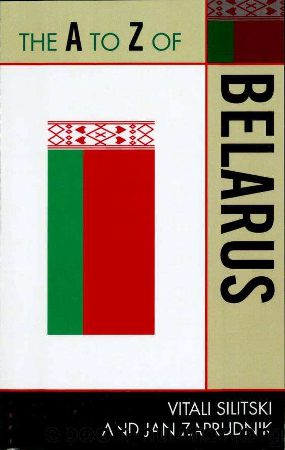 The A to Z of Belarus by Vitali Silitski & Jan Zaprudnik