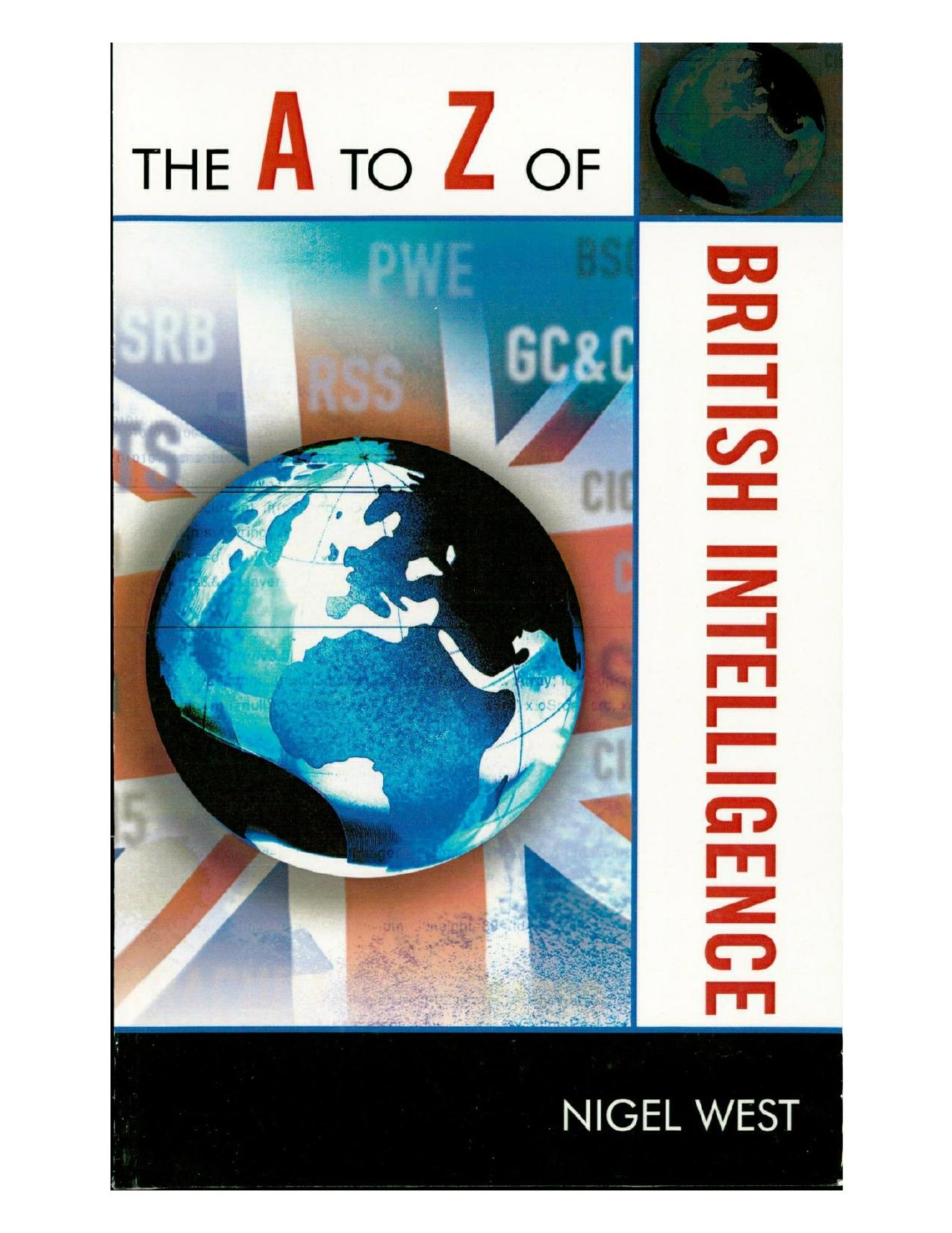 The A to Z of British Intelligence by Nigel West
