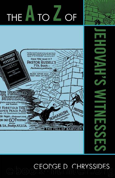 The A to Z of Jehovah's Witnesses by George D. Chryssides