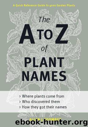 The A to Z of Plant Names: A Quick Reference Guide to 4000 Garden Plants by Coombes Allen J