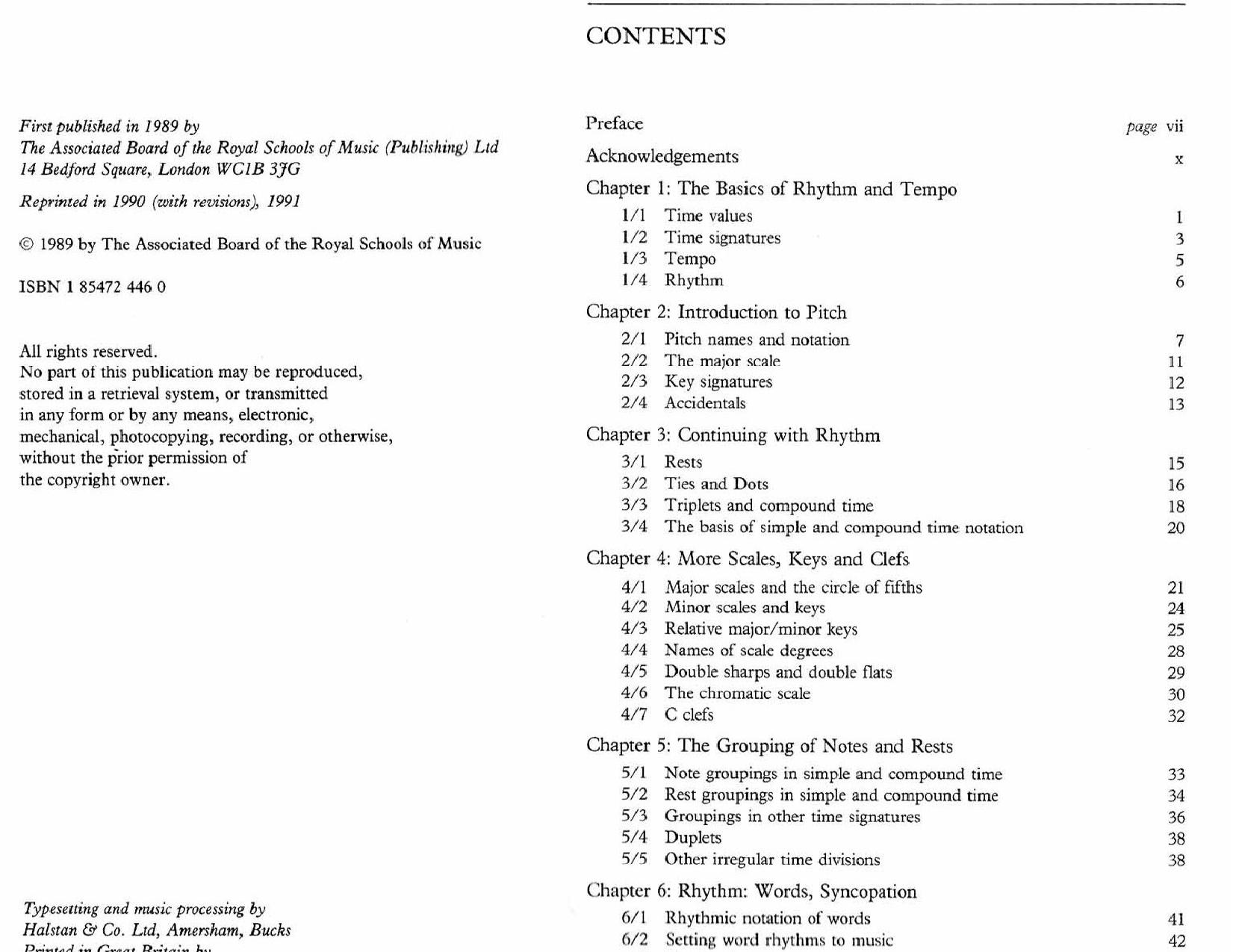 The AB Guide to Music Theory Vol 1 by Eric Taylor