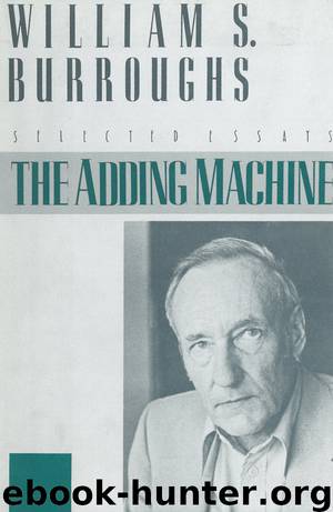 The Adding Machine by William S. Burroughs