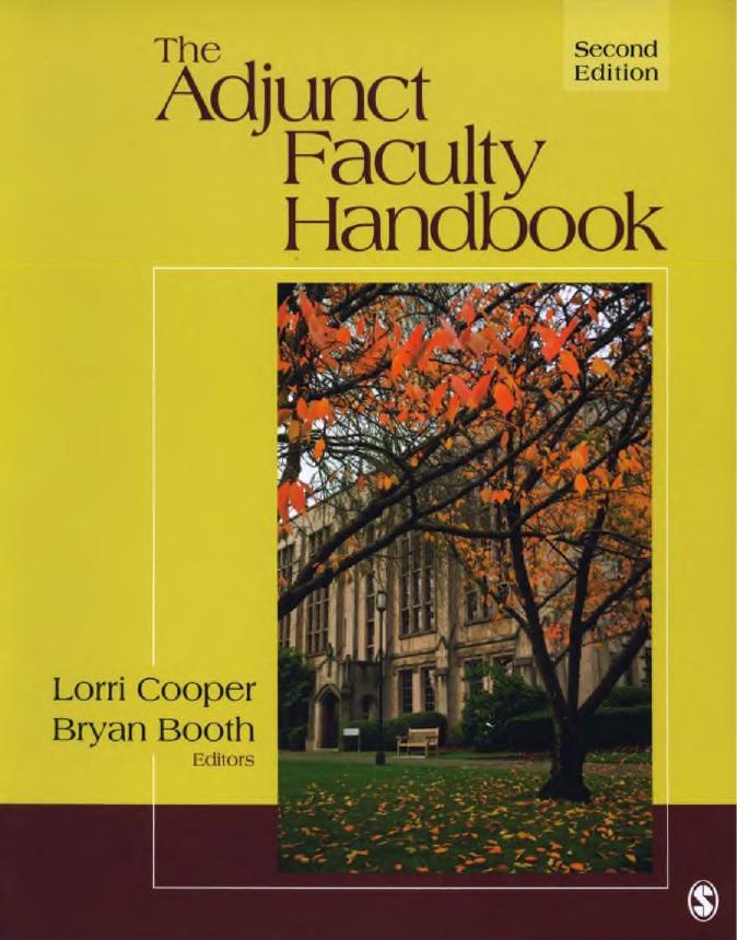 The Adjunct Faculty Handbook by Lorri E. Cooper Bryan A. Booth